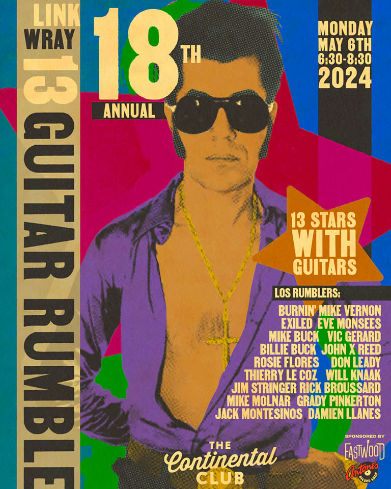 13 Guitar Rumble at Continental Club - 2024 (Poster)