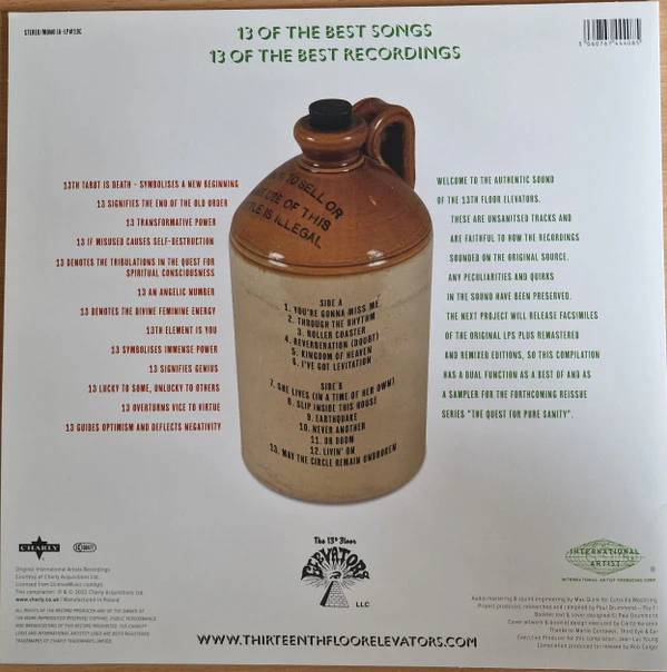 13th Floor Elevators - 13 Of The Best (LP, Comp, Red) - Image 3