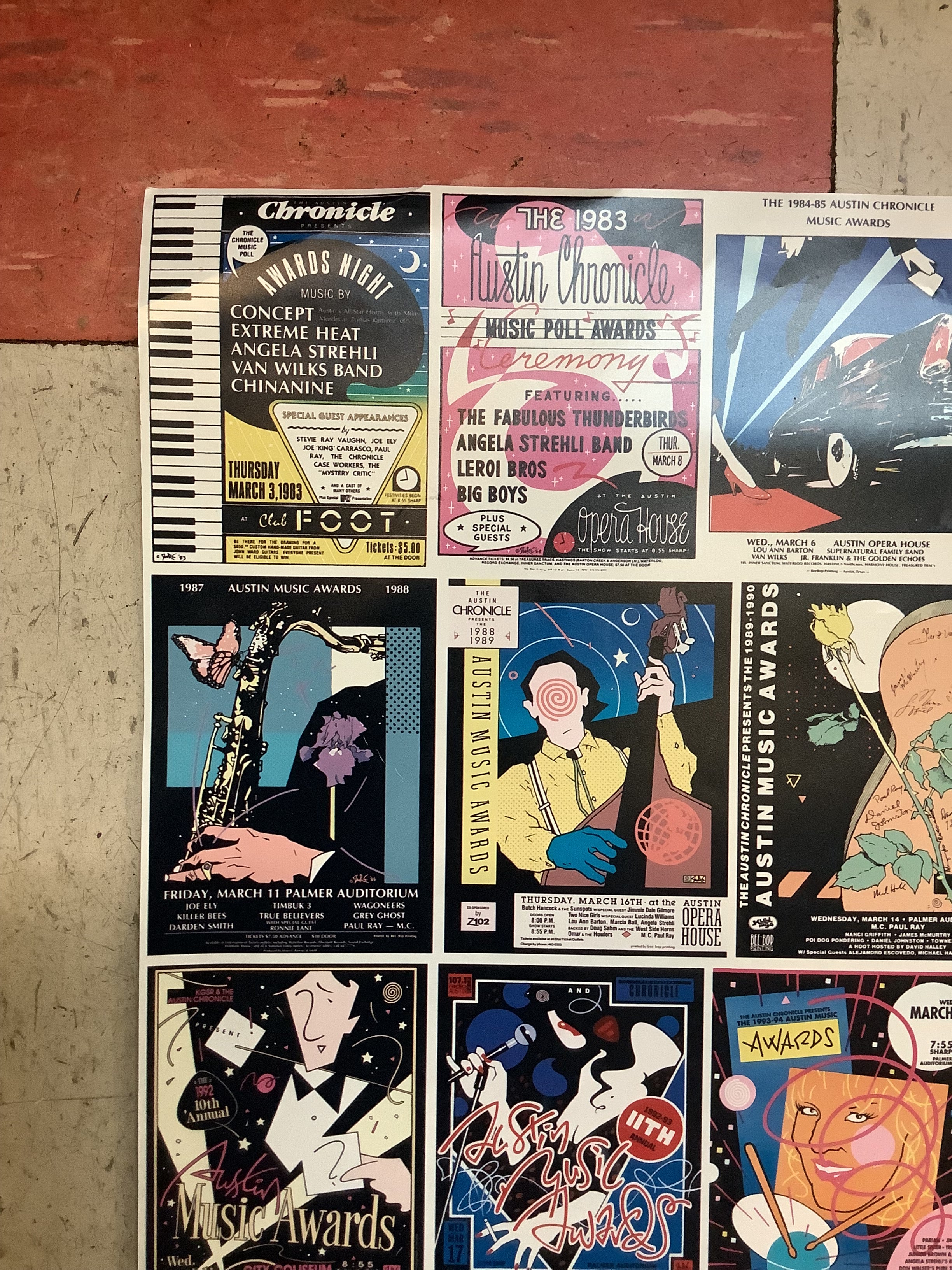 25 Years of Austin Music Awards Posters Collage (Poster) - Image 2