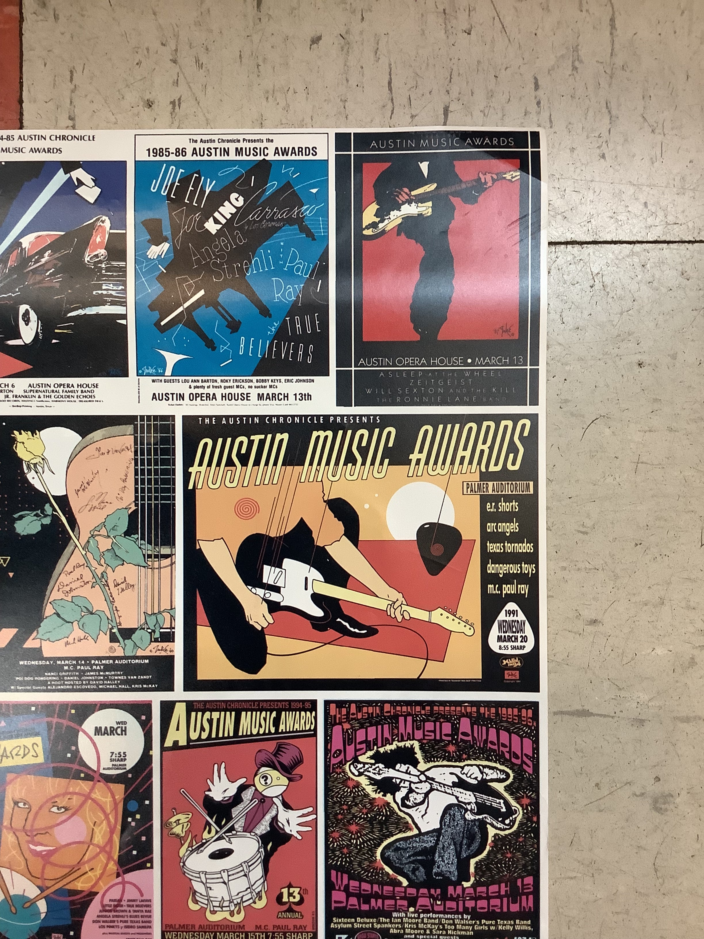 25 Years of Austin Music Awards Posters Collage (Poster) - Image 3