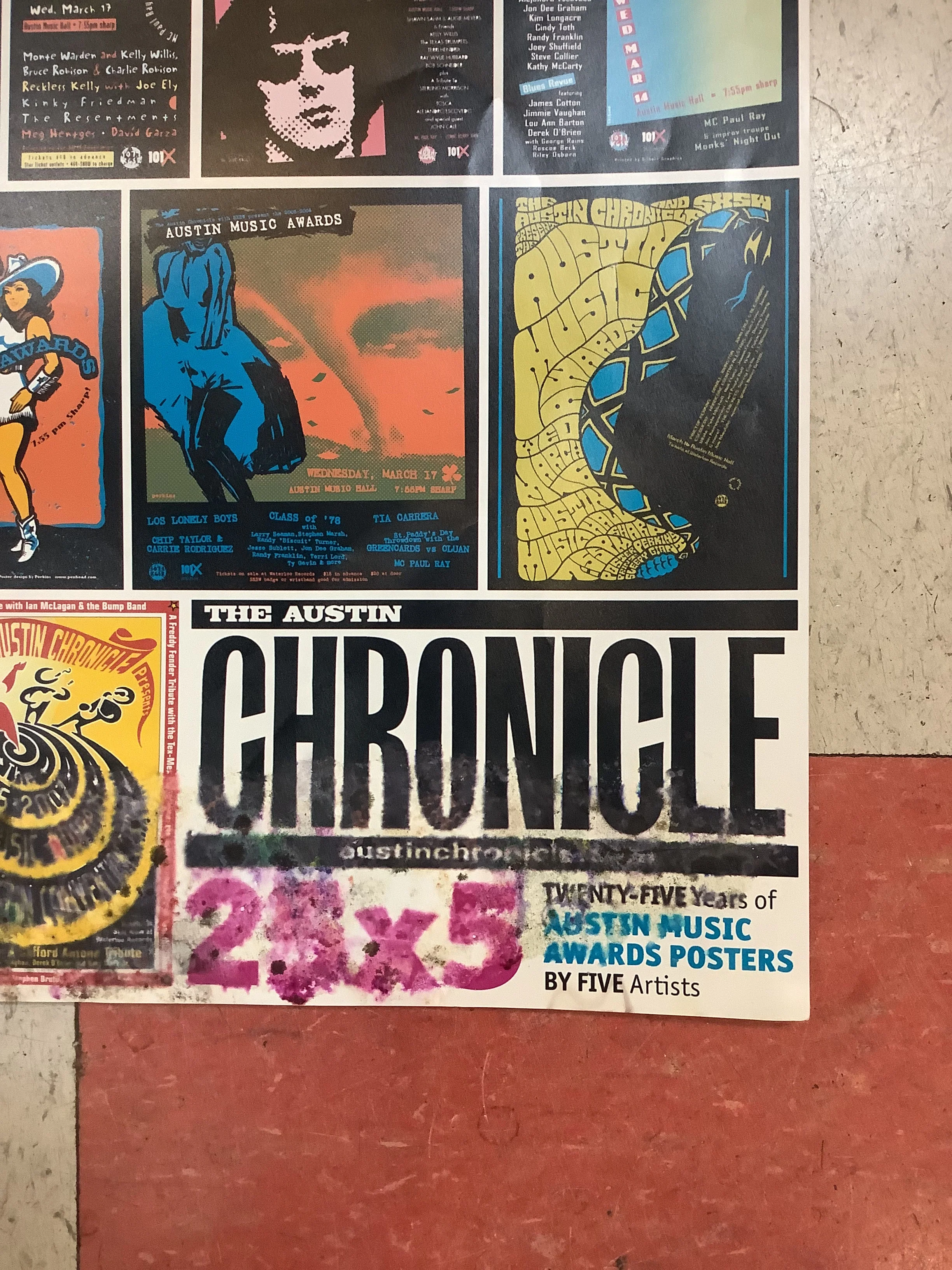 25 Years of Austin Music Awards Posters Collage (Poster) - Image 4