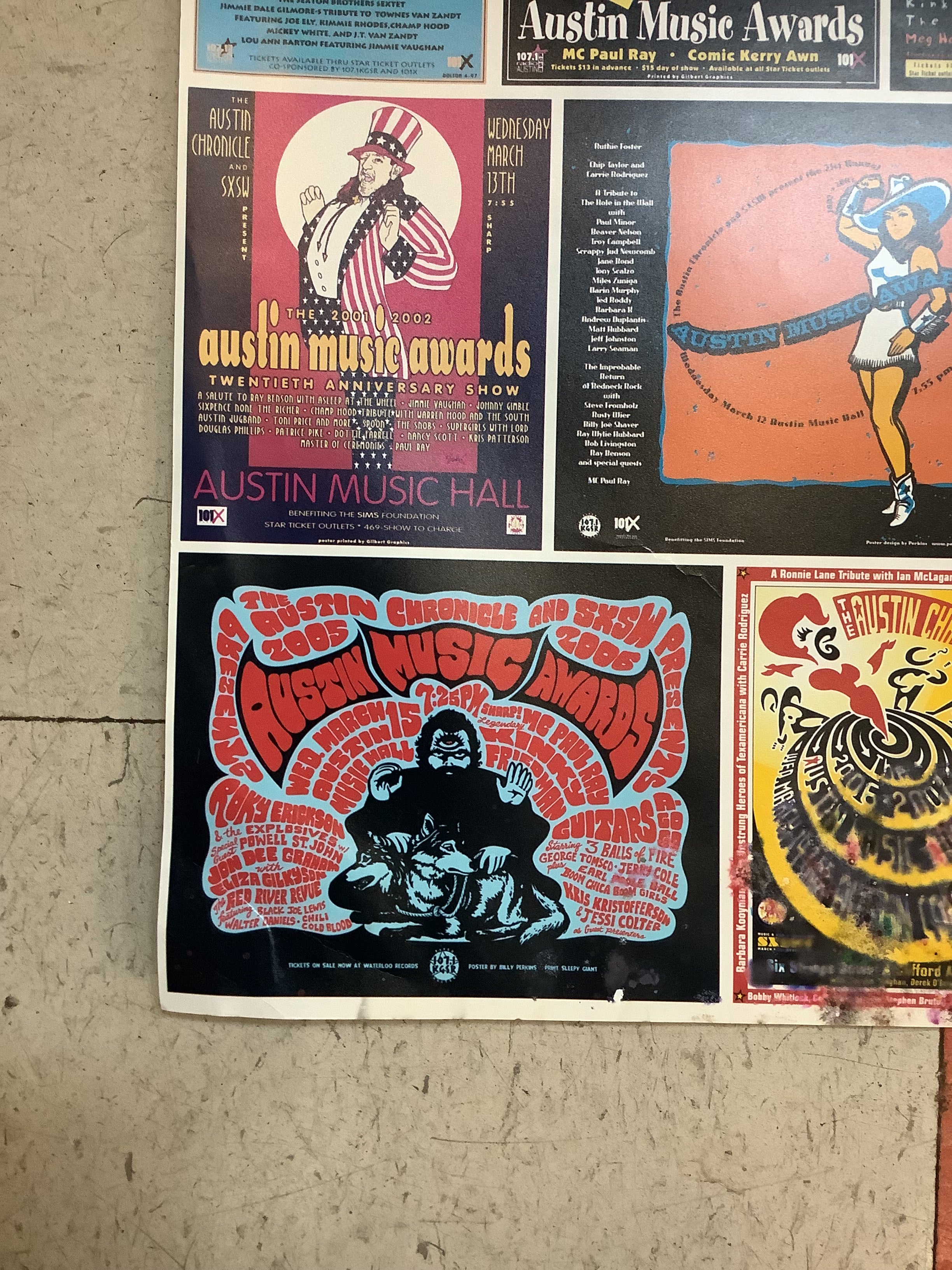 25 Years of Austin Music Awards Posters Collage (Poster) - Image 5