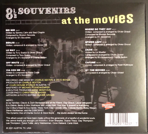 8 1/2 Souvenirs - At The Movies (CD) - Image 2