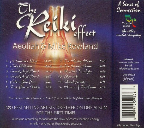 Aeoliah & Mike Rowland  - The Reiki Effect (CD) - Image 2