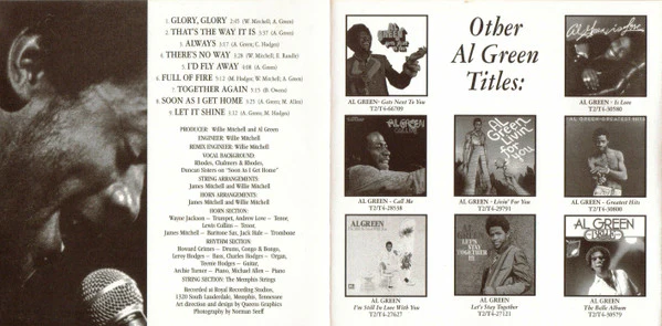 Al Green - Full Of Fire (CD) - Image 3