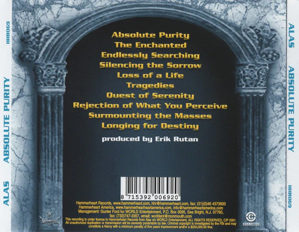 Alas  - Absolute Purity (CD) - Image 4