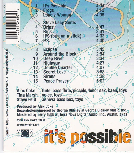 Alex Coke, Tina Marsh, Steven Feld - Its Possible (CD) - Image 2