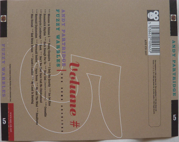 Andy Partridge - Fuzzy Warbles 5 (CD) - Image 2