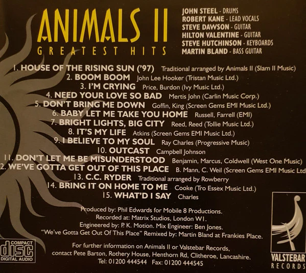 Animals II - Greatest Hits (CD) - Image 2