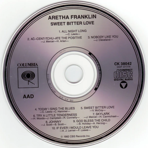 Aretha Franklin - Sweet Bitter Love (CD) - Image 2