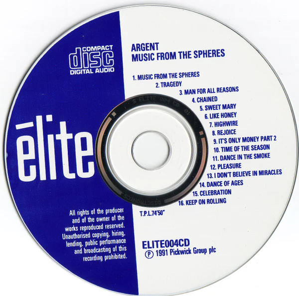 Argent - Music From The Spheres (CD) - Image 3