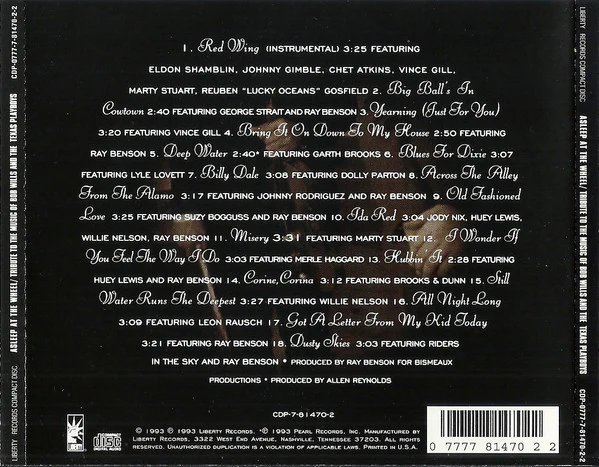 Asleep At The Wheel - Tribute To The Music Of Bob Wills And The Texas Playboys (CD) - Image 3