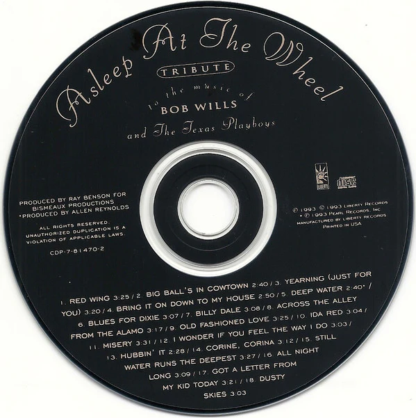 Asleep At The Wheel - Tribute To The Music Of Bob Wills And The Texas Playboys (CD) - Image 4