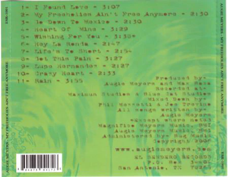 Augie Meyers - My Freeholies Ain´t Free Anymore (CD) - Image 2