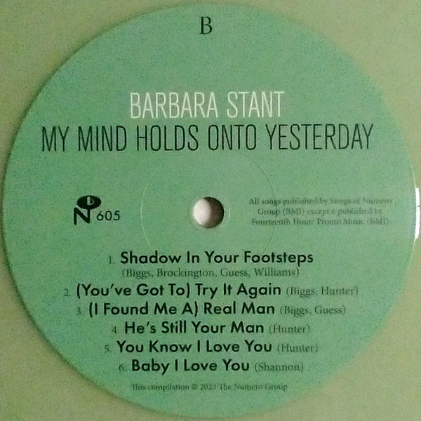 Barbara Stant - My Mind Holds Onto Yesterday (Vinyl) - Image 4