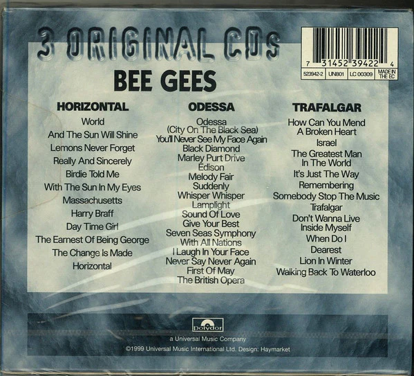 Bee Gees - Horizontal / Odessa / Trafalgar (CD) - Image 2