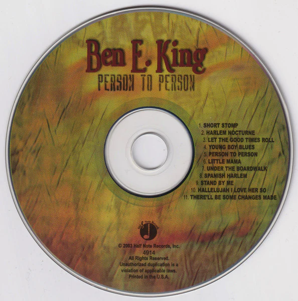 Ben E. King - Person To Person (Live At The Blue Note) (CD) - Image 3
