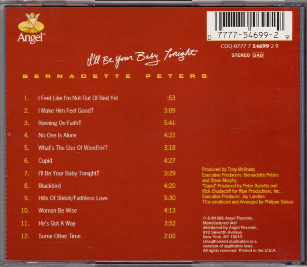 Bernadette Peters - I'll Be Your Baby Tonight (CD) - Image 3