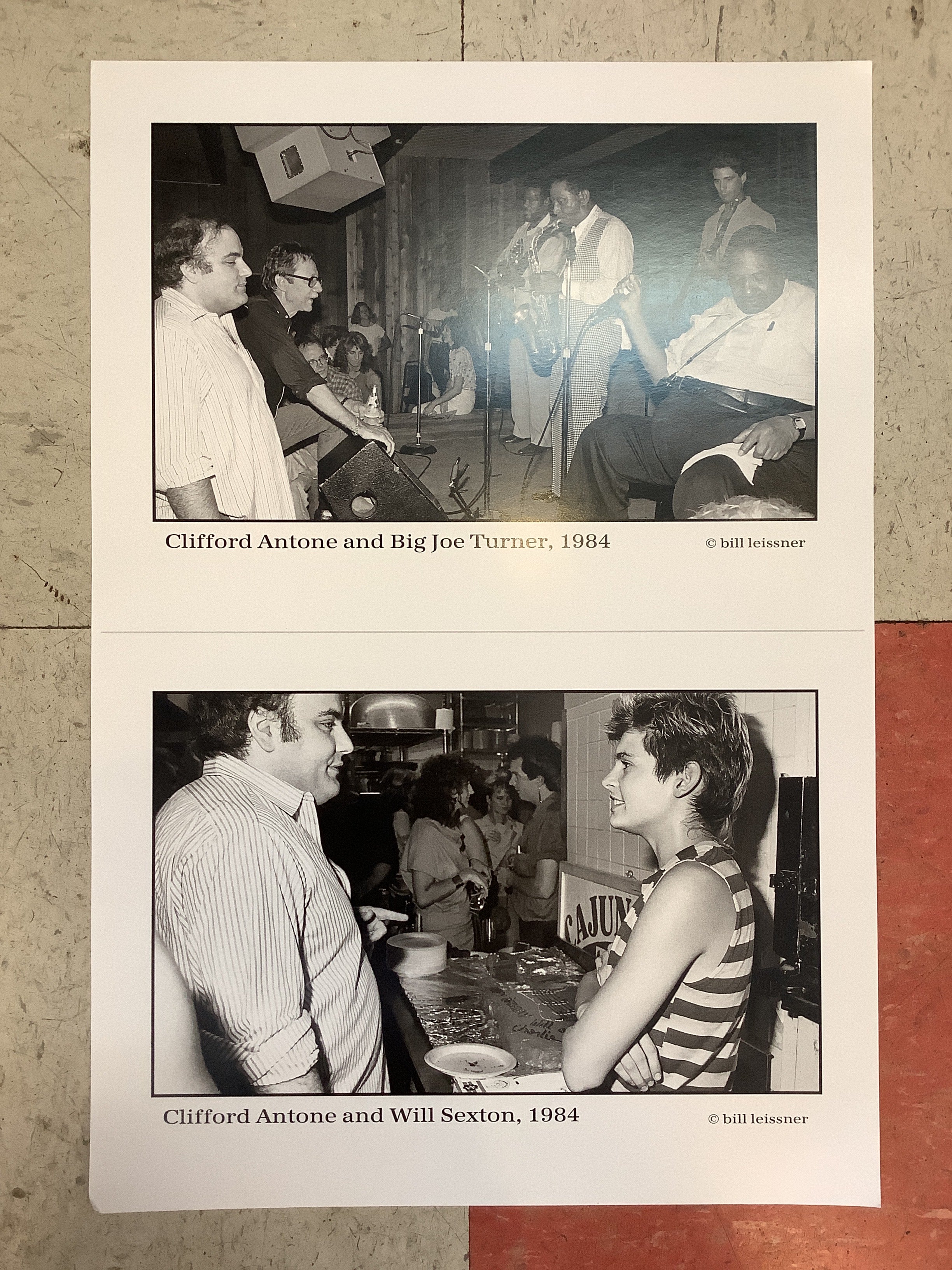 Bill Leissner Photo - Clifford Antone, Big Joe Turner, & Will Sexton - 1984