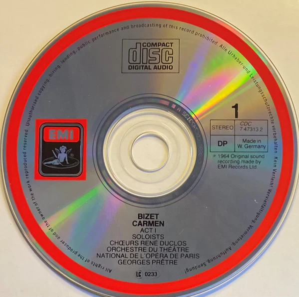Georges Bizet / Maria Callas, Nicolai Gedda, Andréa Guiot, Robert Massard, Les Chœurs René Duclos, Orchestre National De L'Opéra De Paris, Georges Prêtre - Carmen (CD) - Image 3