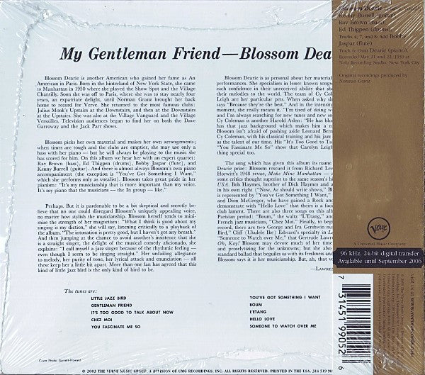 Blossom Dearie - My Gentleman Friend (CD) - Image 4