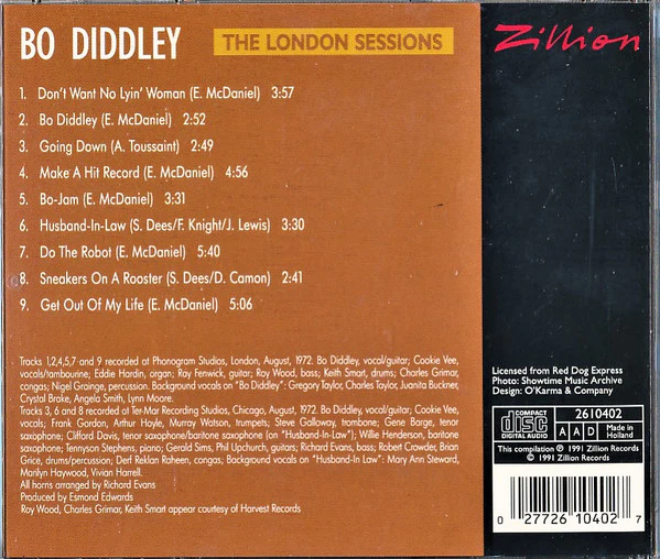 Bo Diddley - The London Sessions (CD) - Image 2