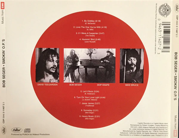Bob Seger - Smokin' O.P.'s (CD) - Image 2