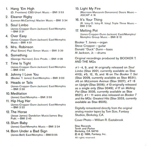 Booker T & The MG's - The Best Of Booker T. & The MGs (CD) - Image 4