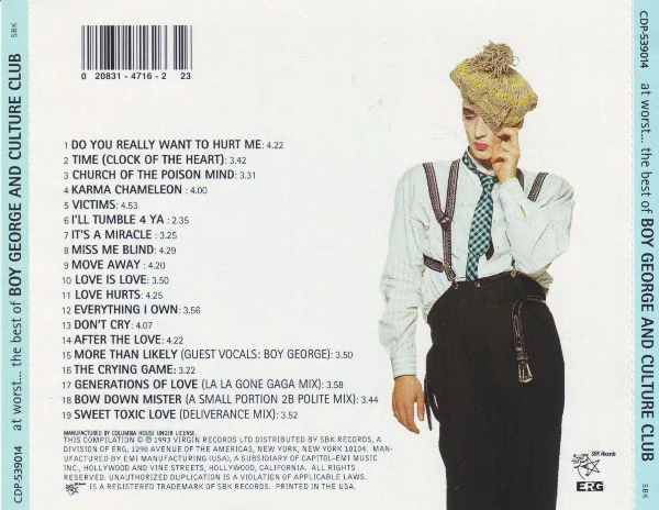 Boy George And Culture Club - At Worst... The Best Of (CD) - Image 2