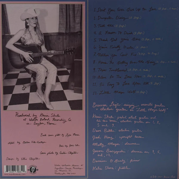 Brennen Leigh - Don't You Ever Give Up On Love (Vinyl) - Image 4