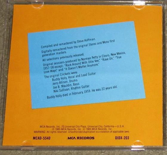 Buddy Holly - From The Original Master Tapes (CD) - Image 2