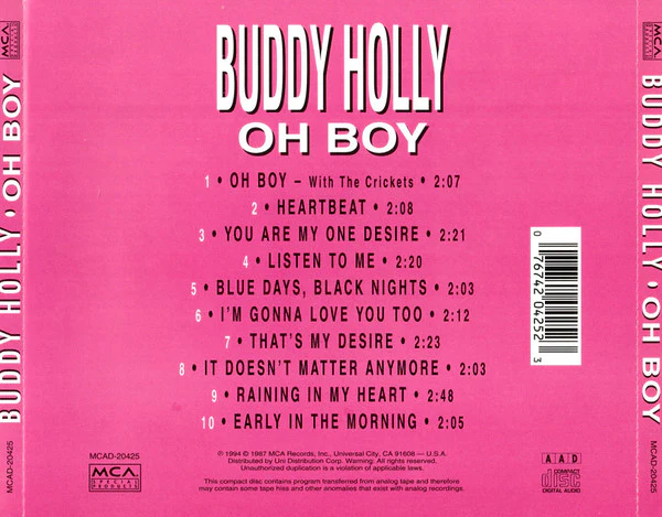 Buddy Holly - Oh Boy (CD) - Image 2
