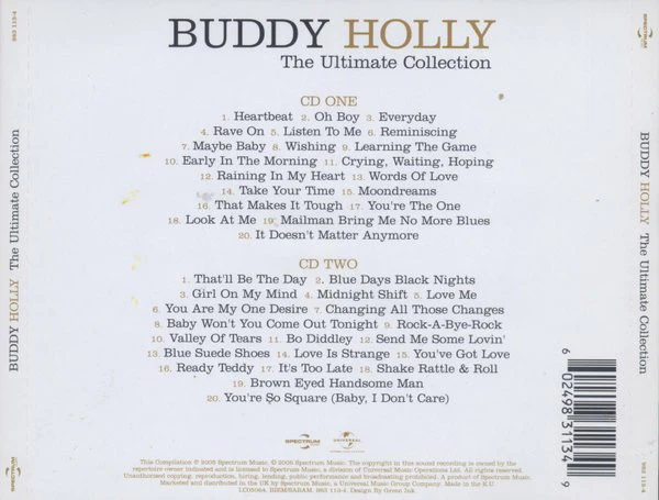 Buddy Holly - The Ultimate Collection (CD) - Image 2