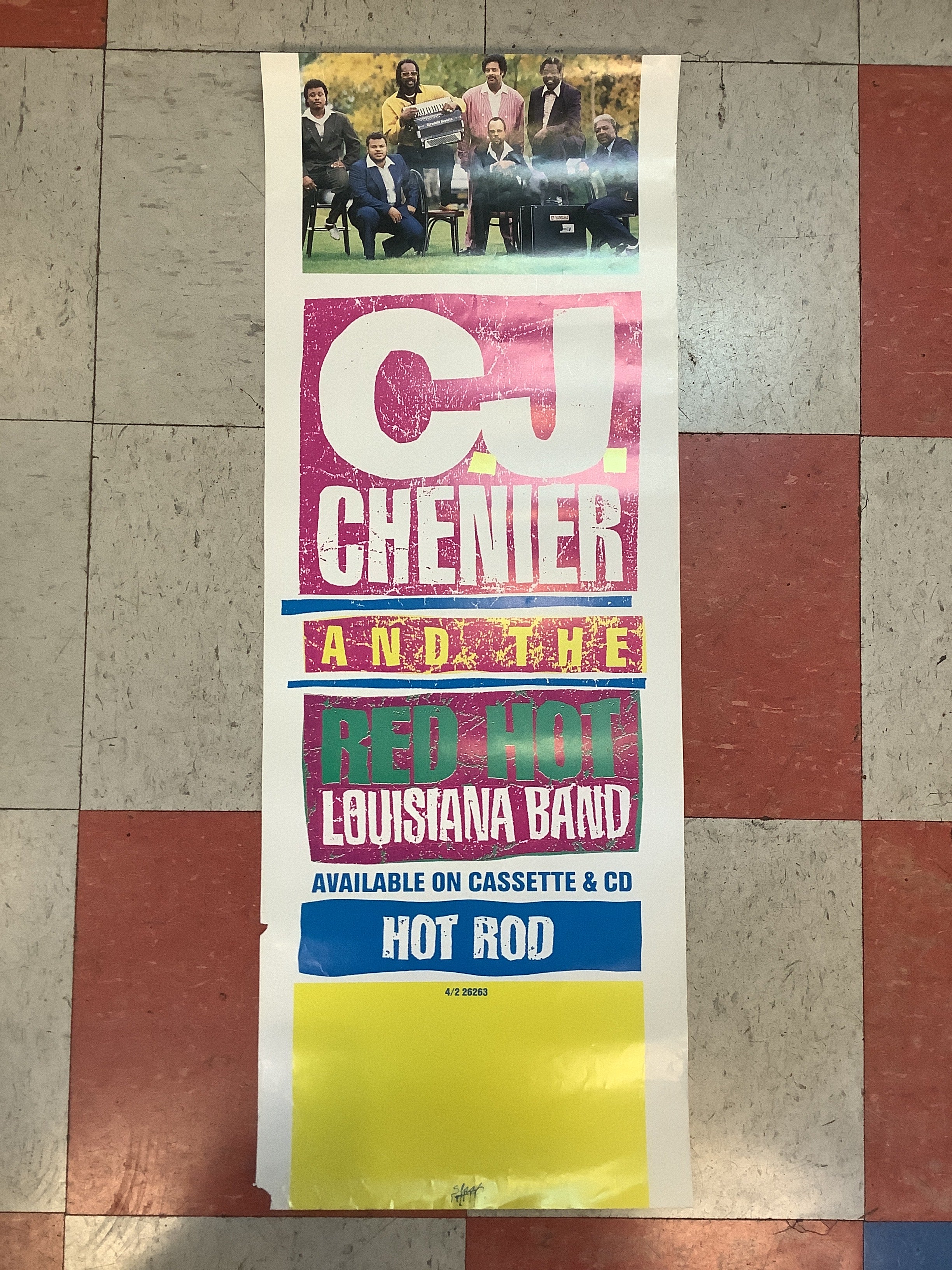 C.J. Chenier and The Red Hot Louisiana Band "Hot Rod" Promo - 1990 (Poster)