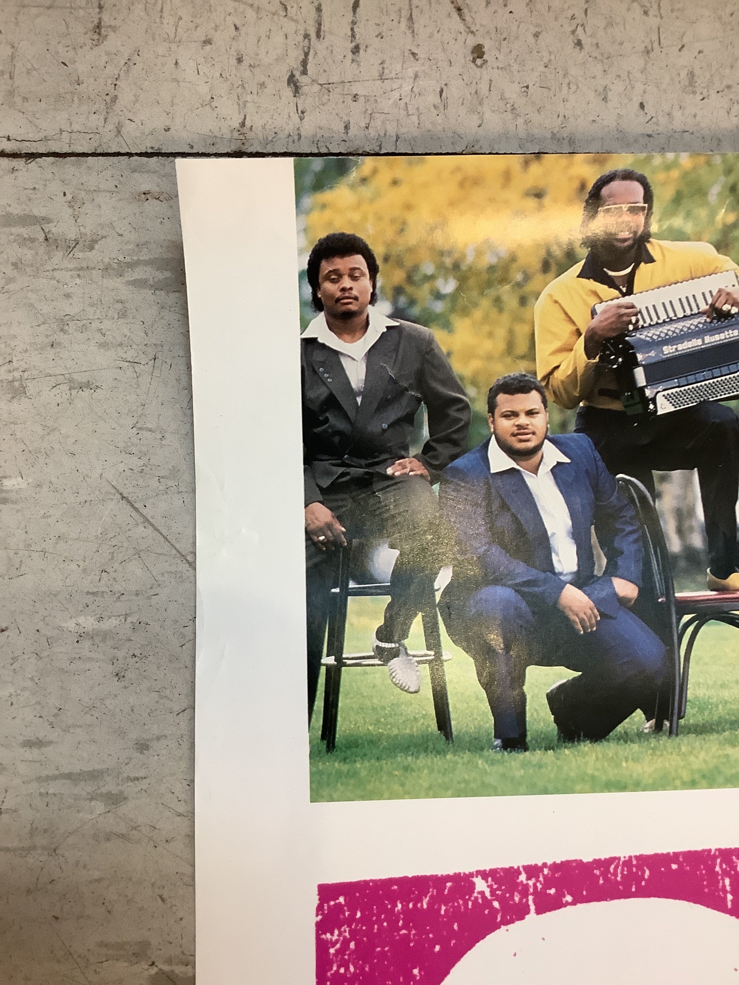 C.J. Chenier and The Red Hot Louisiana Band "Hot Rod" Promo - 1990 (Poster) - Image 2