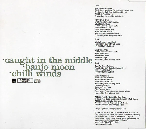Cerys Matthews - Caught In The Middle (CD) - Image 2