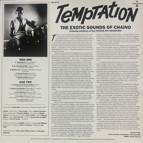 Chaino Featuring Members Of The Francis Bay Et Son Orchestre - Temptation: The Exotic Sounds Of Chaino (Vinyl) - Image 2