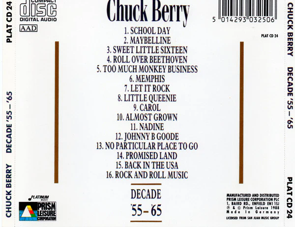 Chuck Berry - Decade '55 - '65 (CD) - Image 4