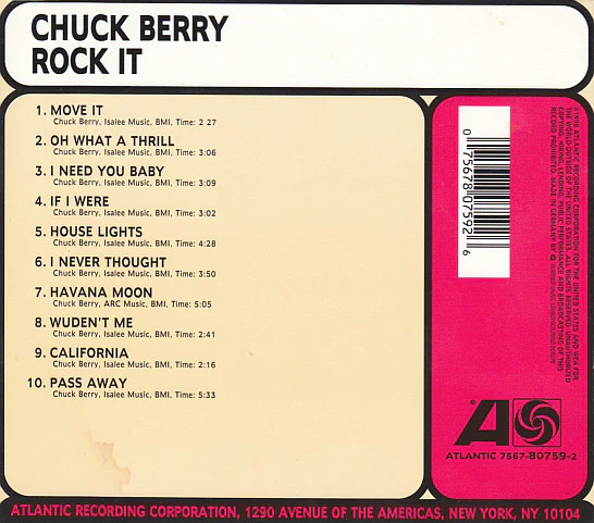 Chuck Berry - Rockit (CD) - Image 2