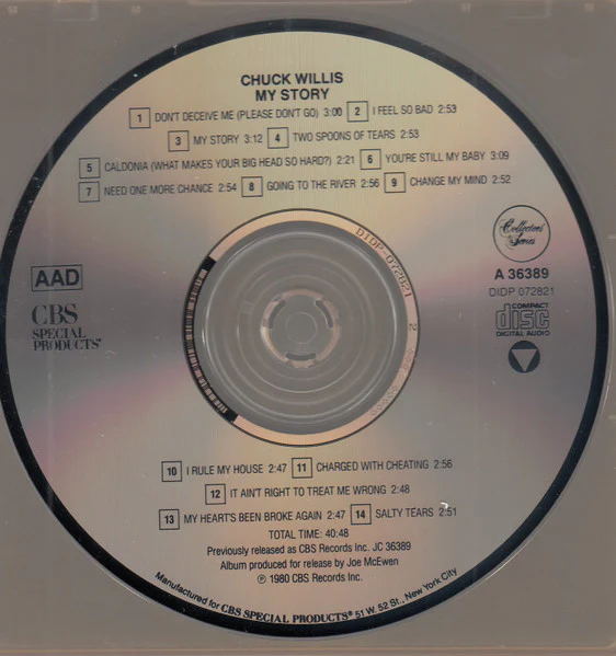 Chuck Willis - My Story (CD) - Image 2