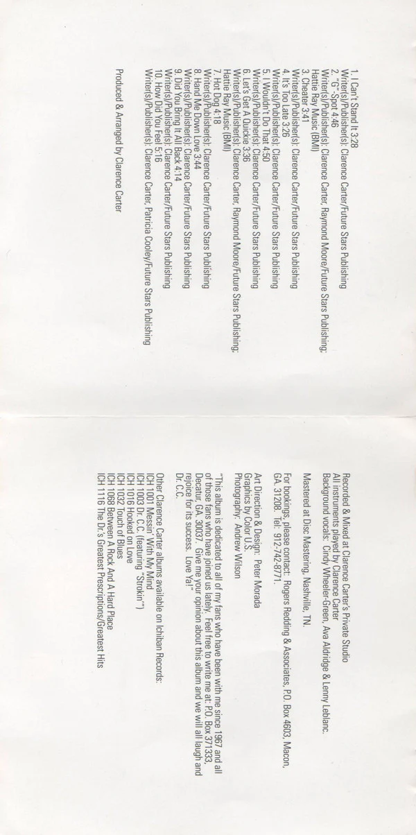 Clarence Carter - Have You Met Clarence Carter...Yet? (CD) - Image 3