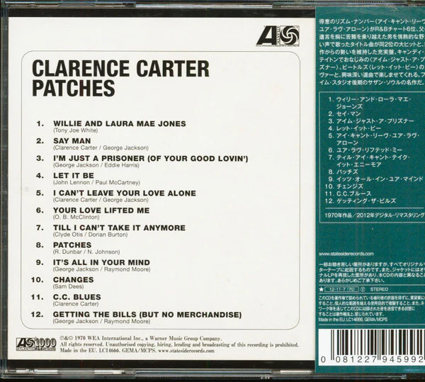 Clarence Carter - Patches (CD) - Image 3