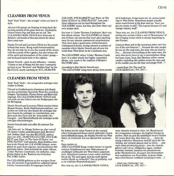 Cleaners From Venus - Under Wartime Conditions (CD) - Image 3