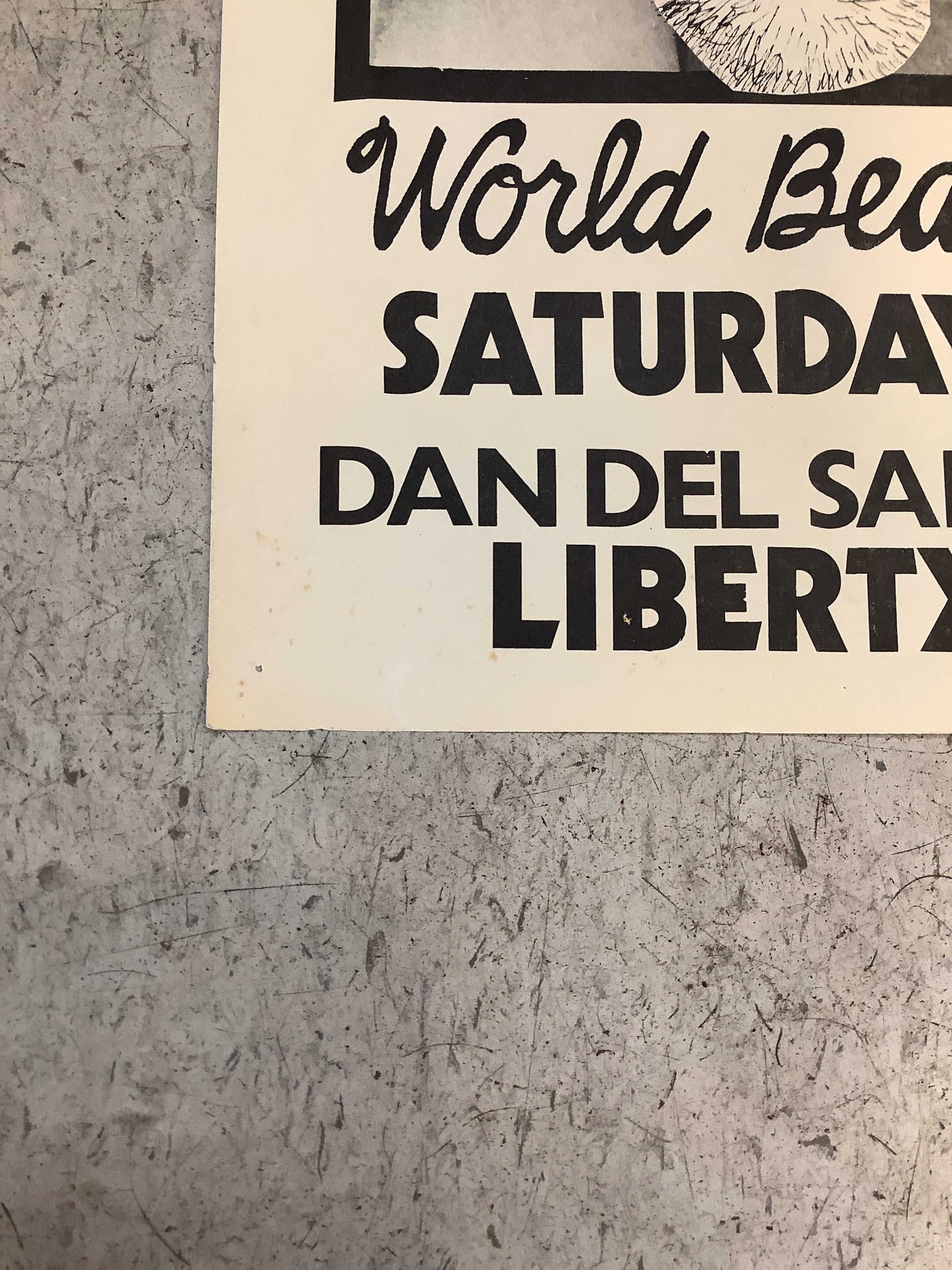 Dan Del Santo "World Beat Christmas" at Liberty Lunch (Poster) - Image 5