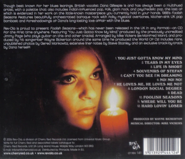 Dana Gillespie - Foolish Seasons (CD) - Image 3