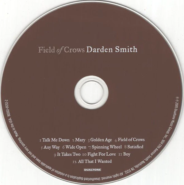 Darden Smith - Field Of Crows (CD) - Image 3