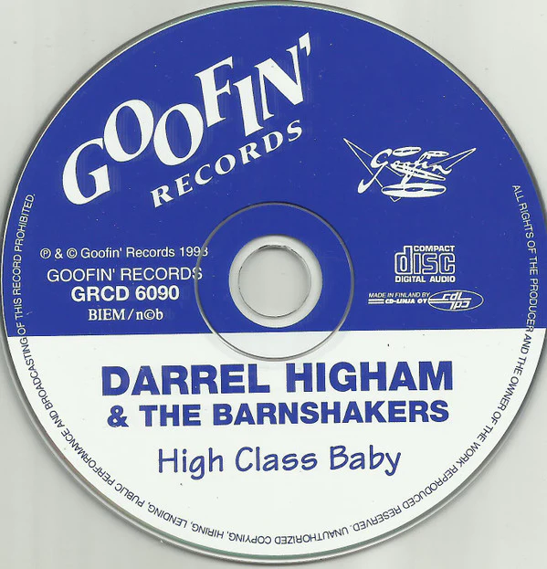 Darrel Higham With The Barnshakers - High Class Baby (CD) - Image 3