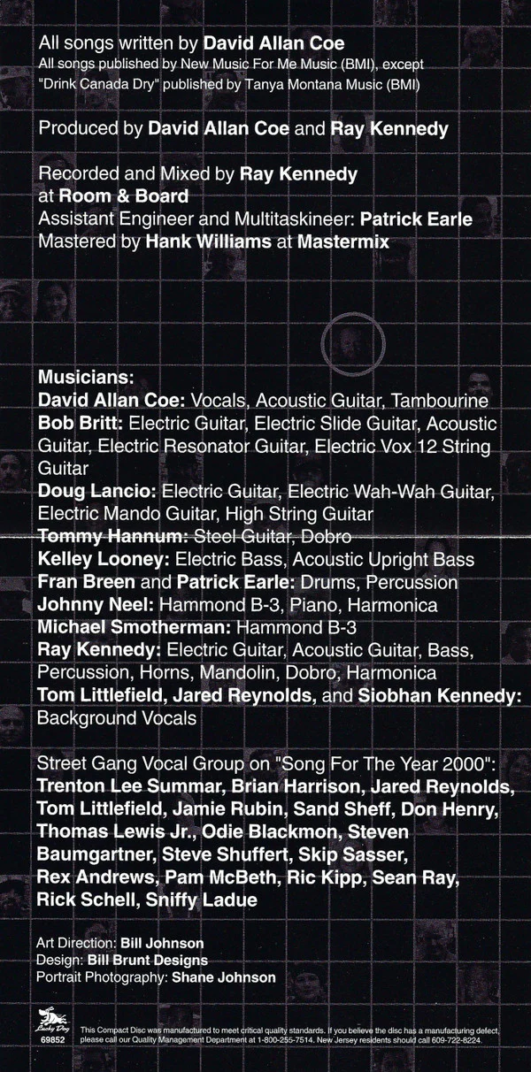 David Allan Coe - Recommended For Airplay (CD) - Image 4