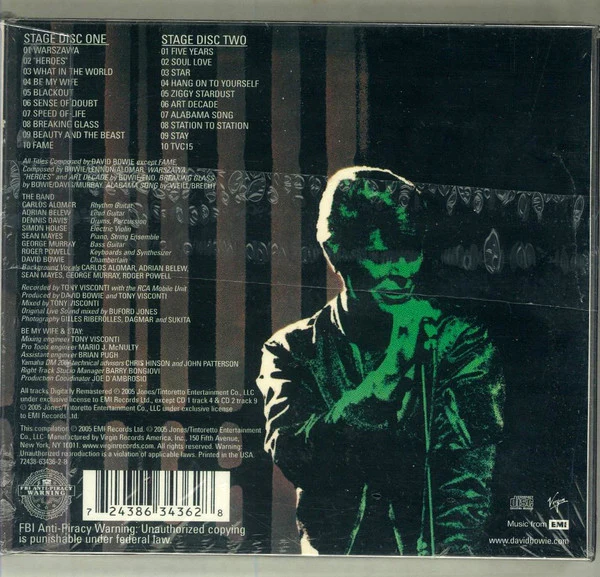 David Bowie - Stage (CD) - Image 2
