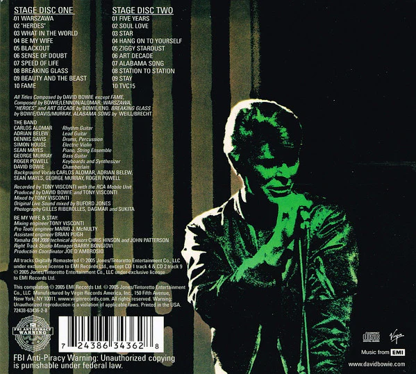 David Bowie - Stage (CD) - Image 4